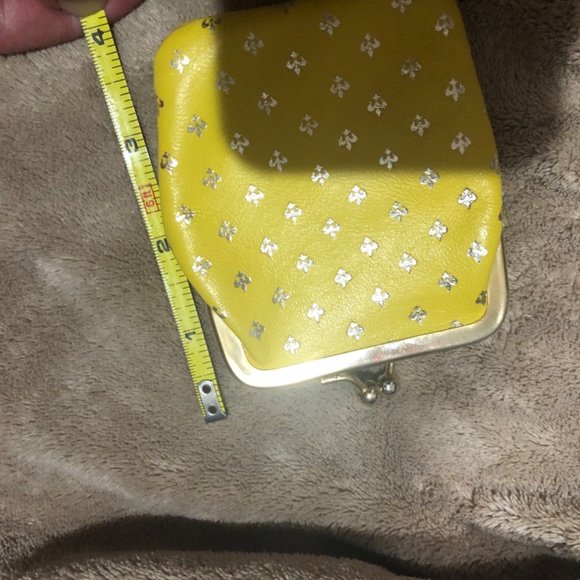 Hudson Bay Bags Hudson Bay Co Coin Purse Yellow Gold Italian Poshmark